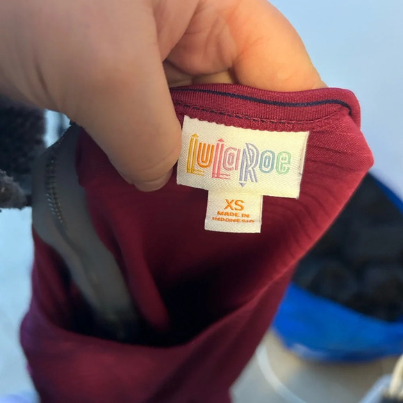 LULAROE AMELIA STRIPED DRESS - Picture 3 of 5